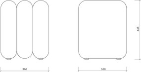 Béžový taburet z textílie buklé Radd – noo.ma