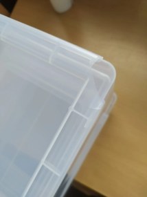 2. akosť - Transparentná zásuvka, šuplík, výsuvný úložný box, CASTOMIX / A4