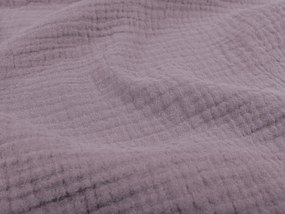 Biante Detské mušelínové posteľné obliečky do postieľky Nature MSN-013 Pastelovo fialové Do postieľky 90x140 a 50x70 cm