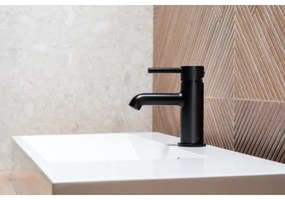 KFA Armatura 5032-815-81 - Umývadlová batéria + výpust MOZA 15,2 cm matná čierna