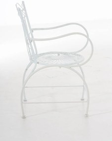 Kovová stolička Sheela s područkami - Biela