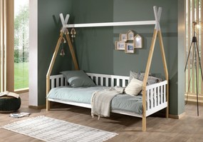 XXXLutz DOMČEKOVÁ POSTEĽ, 90/200 cm biela, farba borovice MID.YOU - Detské izby - 001315004101