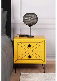 Nočný stôl Luna - Yellow