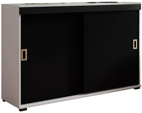 Komoda Retro 120 Biely/Čierna + Craft Rukoväte