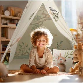 Detský stan típí Nukido NK -407 - béžová (les)