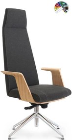 FORMDESIGN Dizajnové konferenčné kreslo ENZO GRAND 100 čalúnenie ELEGANCE koža