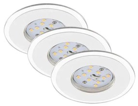 Briloner Briloner 7197-036-SADA 3x LED Stmievateľné kúpeľňové svietidlo LED/4,5W/230V IP44 BL0973