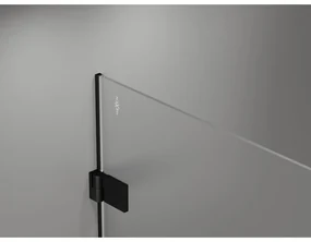 Mexen Lunar-B L výklopný sprchový kút ľavý 90 x 70 cm, číre sklo, čierna matná, 832L-090-070-70-00-L