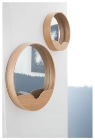 Nástenné zrkadlo s odkladacím priestorom Zuiver Round Wall, ⌀ 40 cm