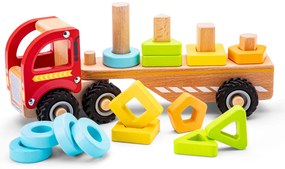 Drevený triediaci a stohovací kamión