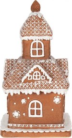 Vianočná perníková chalúpka s Led svetielkami Gingerbread House - 14*14*25cm/ 3*AAA