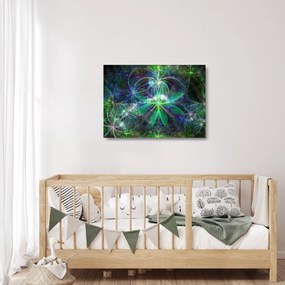 Sklenený obraz - Abstraktné geometrické tvary (70x50 cm)