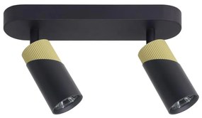 Bodové svietidlo NEO 2xGU10/8W/230V čierna/zlatá