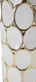 Stolná lampa Glam Carv 56 cm bielo-zlatá