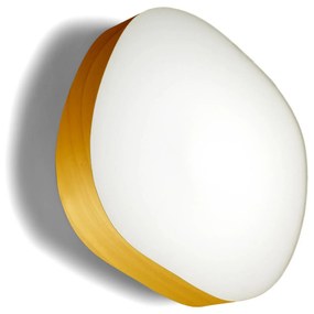 LZF Guijarro Large nástenné LED svietidlo, žltá