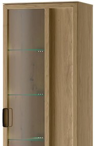 Vitrína Limbo 11 65 cm z masivu s LED osvětlením dub Artisan