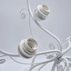 Luster na reťazi RETRO II 5xE27/60W/230V biela