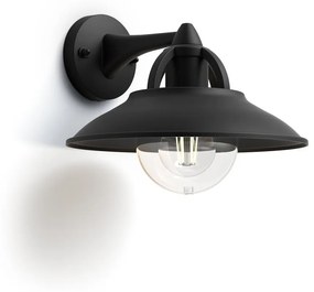 CORMORANT myGarden E27 IP44 Čierna fasádna LED lampa PHILIPS