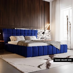 PROXIMA.store - Dizajnová čalúnená posteľ ALMA ROZMER: 160 x 200 cm, TYP ROŠTU: KOVOVÝ ROŠT