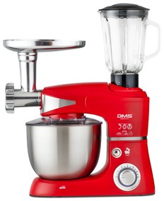 DMS Germany KMFB-1700 kuchynský robot 3v1 1700 W / kovové prevody / červená