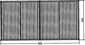 Hliníková bioklimatická pergola s lamelami 5.8 x 3 M
