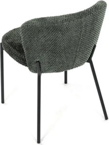 Jedálenská stolička bouclé, zelená CT-W1077 GRN2