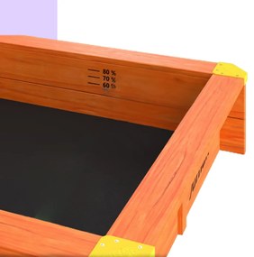 Jurhan Pieskovisko s verandou SUNNY, 130x130x143cm, hnedá/šedá