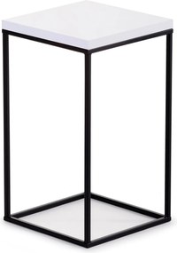 STOJAN NA KVETINÁČ BASICLOFT 40X24X24 CM ČIERNA/BIELA