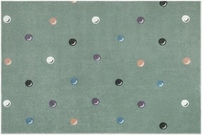 Metrážny koberec Lima C275b zelený / krémový