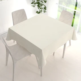 Biante Teflónový štvorcový obrus TF-051 Smotanový 130x130 cm