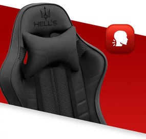 Čierne herné kreslo 1004 BLACK