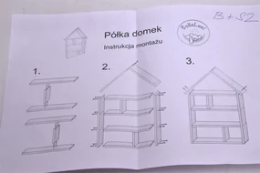 Detská domčeková knižnica biela