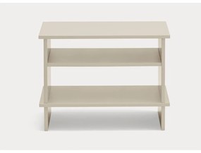 Krémovobiely nočný stolík s poličkami Inari – Teulat