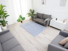 TZ Sivý obdĺžnikový koberec 3D Rabbit Rozmer: 80x150