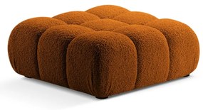 Oranžová modulárna podnožka z textílie bouclé Bellis – Micadoni Home