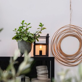 Priemyselná stolná lampa čierna - Cage Rack