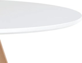 Jedálenský stôl DT-320 biely / naturálny