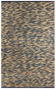 Ručne vyrobený jutový koberec modrý a prírodný 160x230 cm