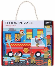 Petit Collage Podlahové puzzle Hasiči