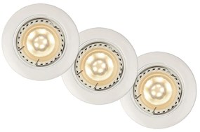 Lucide 11001/15/31 - SADA 3x LED podhľadové svietidlo FOCUS 1xGU10/5W/230V biele