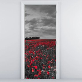 Fototapeta na dvere - Vlčie maky (95x205cm)