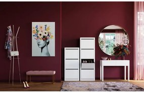 Luxury komoda na topánky vysoká biela