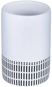 Etno kozmetický pohár  biely 8191