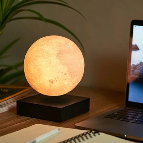 Čierna stolová levitujúca lampa v tvare Mesiaca Gingko Moon