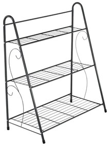 Kondela Regál, 3-policový, tmavosivá, VERUMA