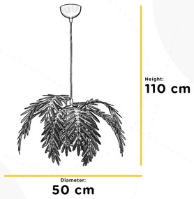 ONLI - Luster na lanku DUBAI 1xE27/22W/320V bronzová