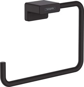 Hansgrohe AddStoris, kruh na uterák, matná čierna, HAN-41754670