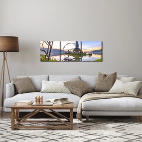 Obraz - Chrám Shaivite (s hodinami) (90x30 cm)