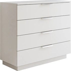 KOMODA MARION 2S KAŠMÍR STRIEBORNÉ ÚCHYTKY LED 95 cm