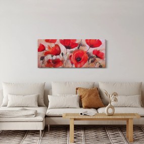 Obraz - Vlčie maky (120x50 cm)